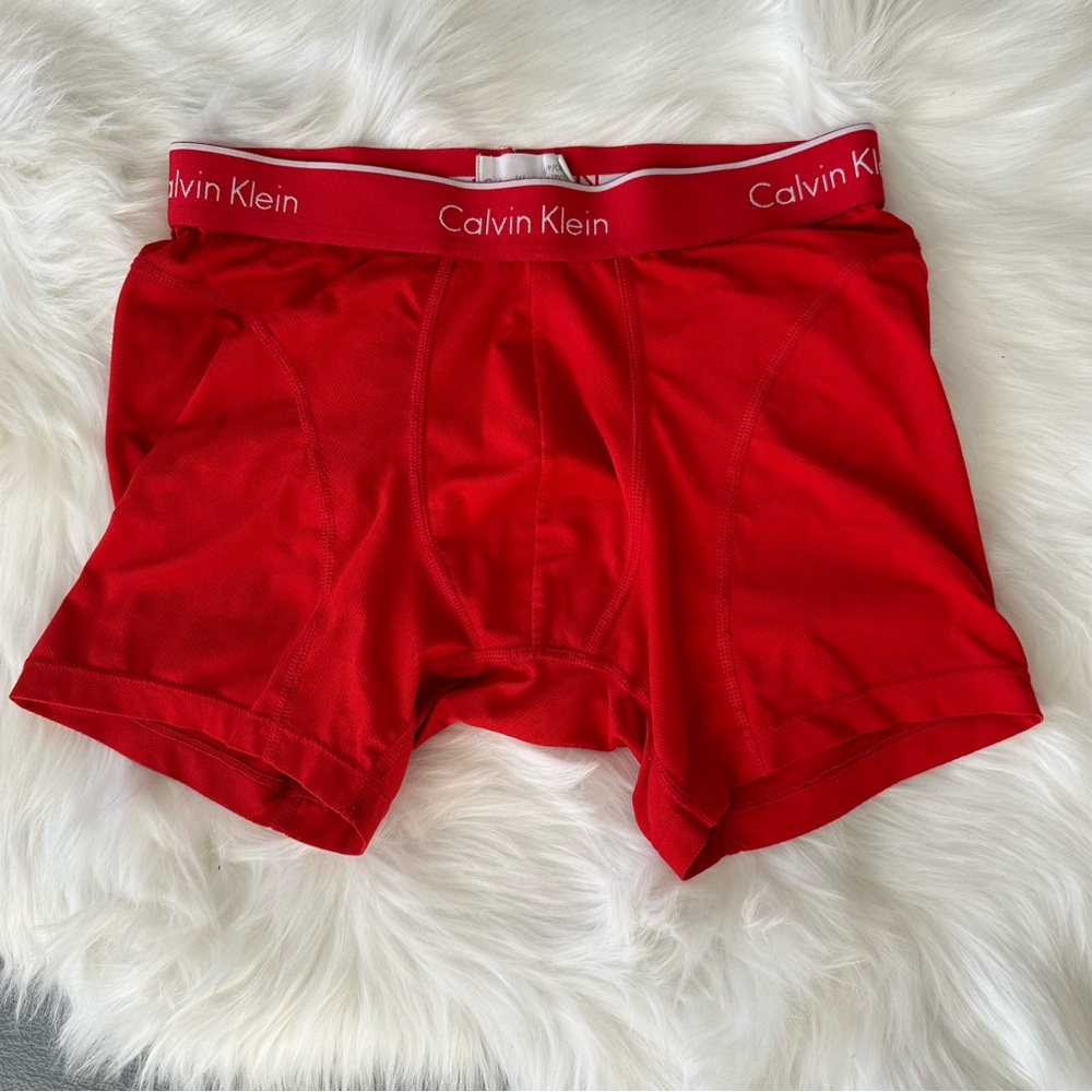 Calvin Klein Boxier Briefs Underwear | Red | Size Men’s Small